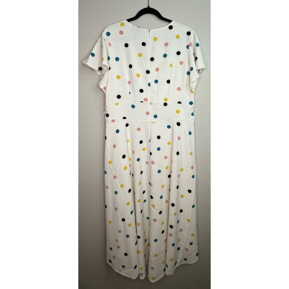 NWOT Lane Bryant Women’s Plus Size 18 Polka-Dot High-Low Lena Dress - Picture 5 of 6